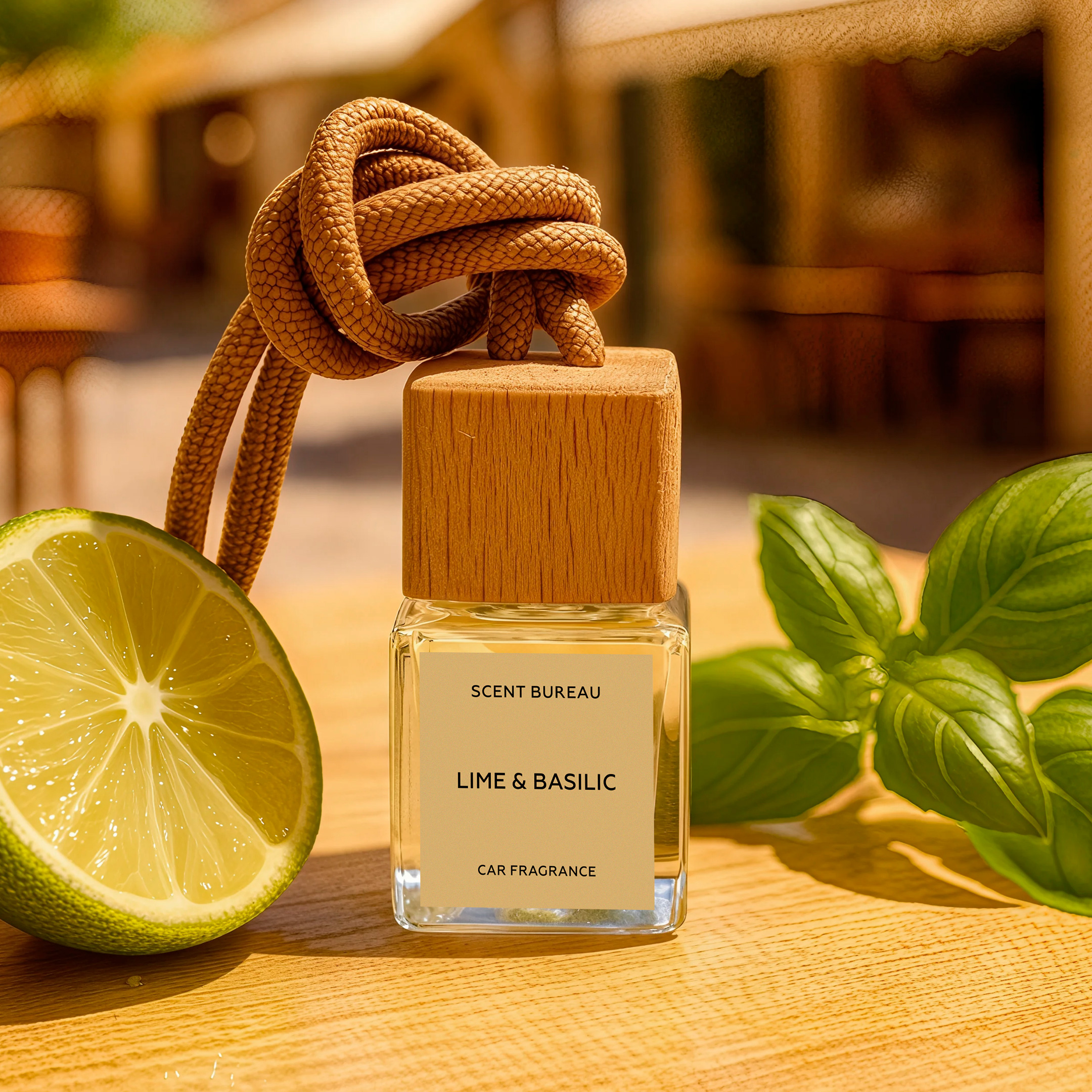 Диффузор для автомобиля Лайм и базилик