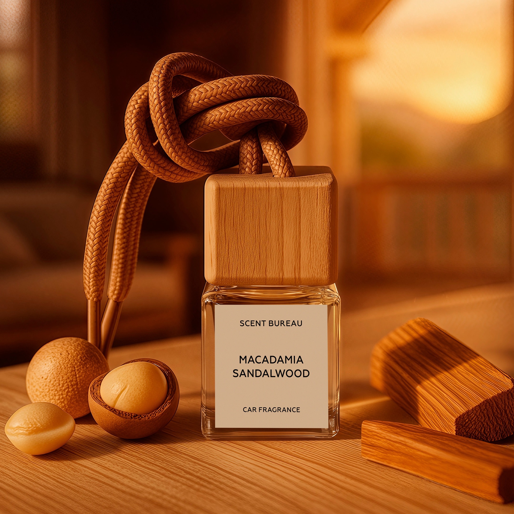 Диффузор для автомобиля Макадамия и сандал