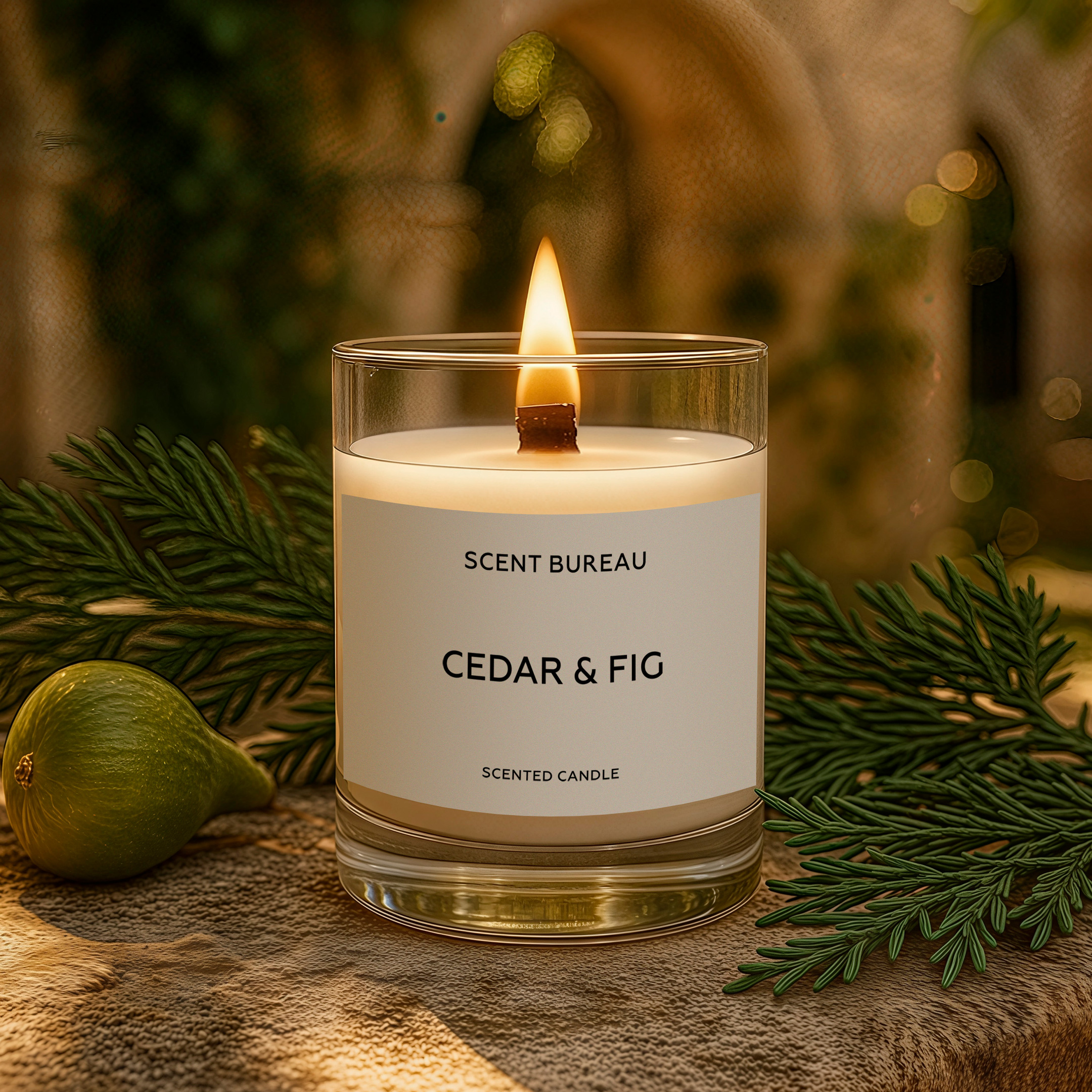 Ароматическая свеча Кедр и инжир 60 мл