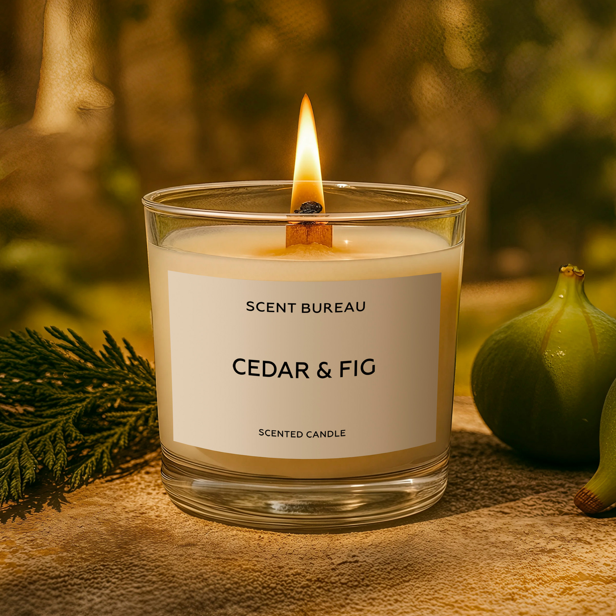 Ароматическая свеча Кедр и инжир 100 мл