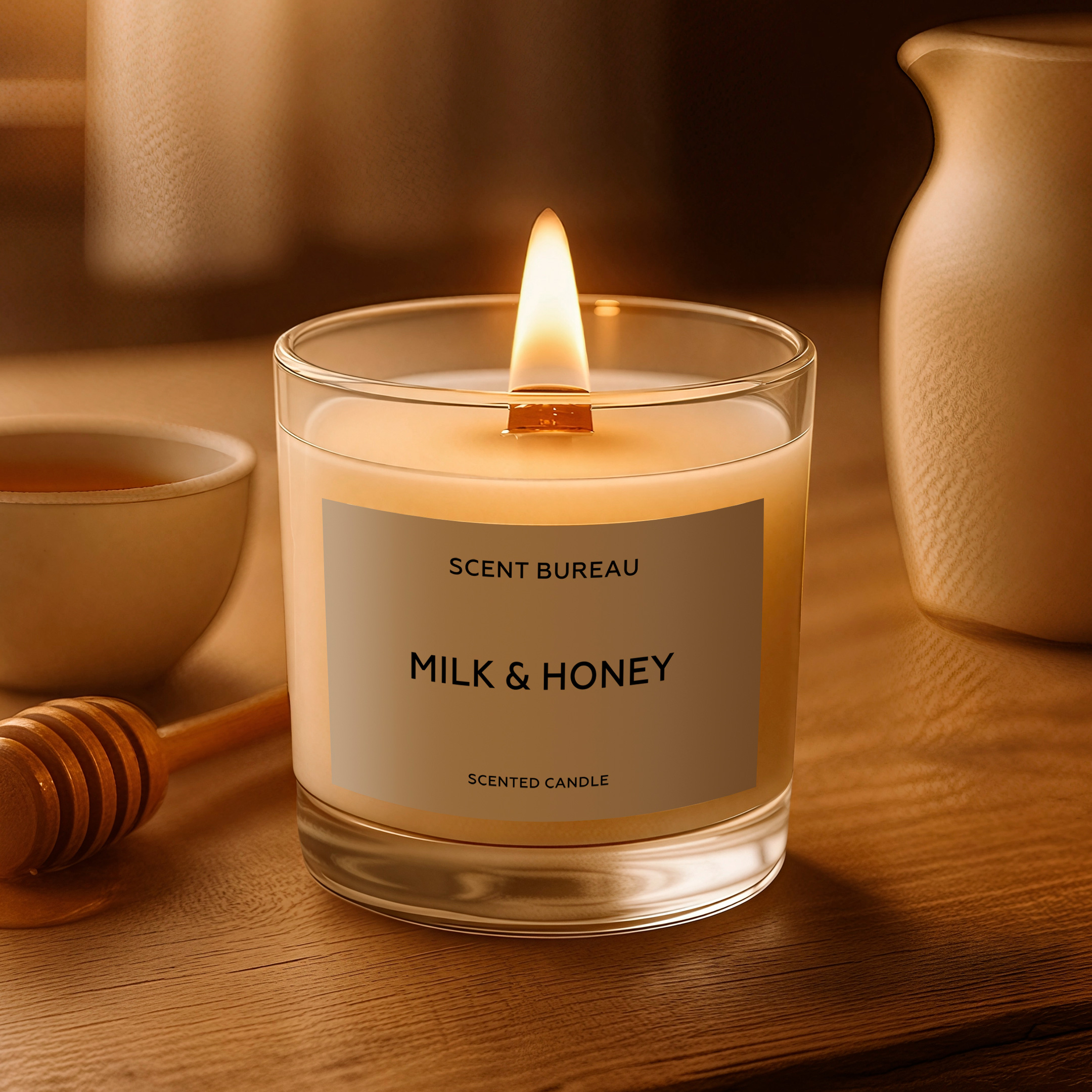 Ароматическая свеча Молоко и мёд 100 мл
