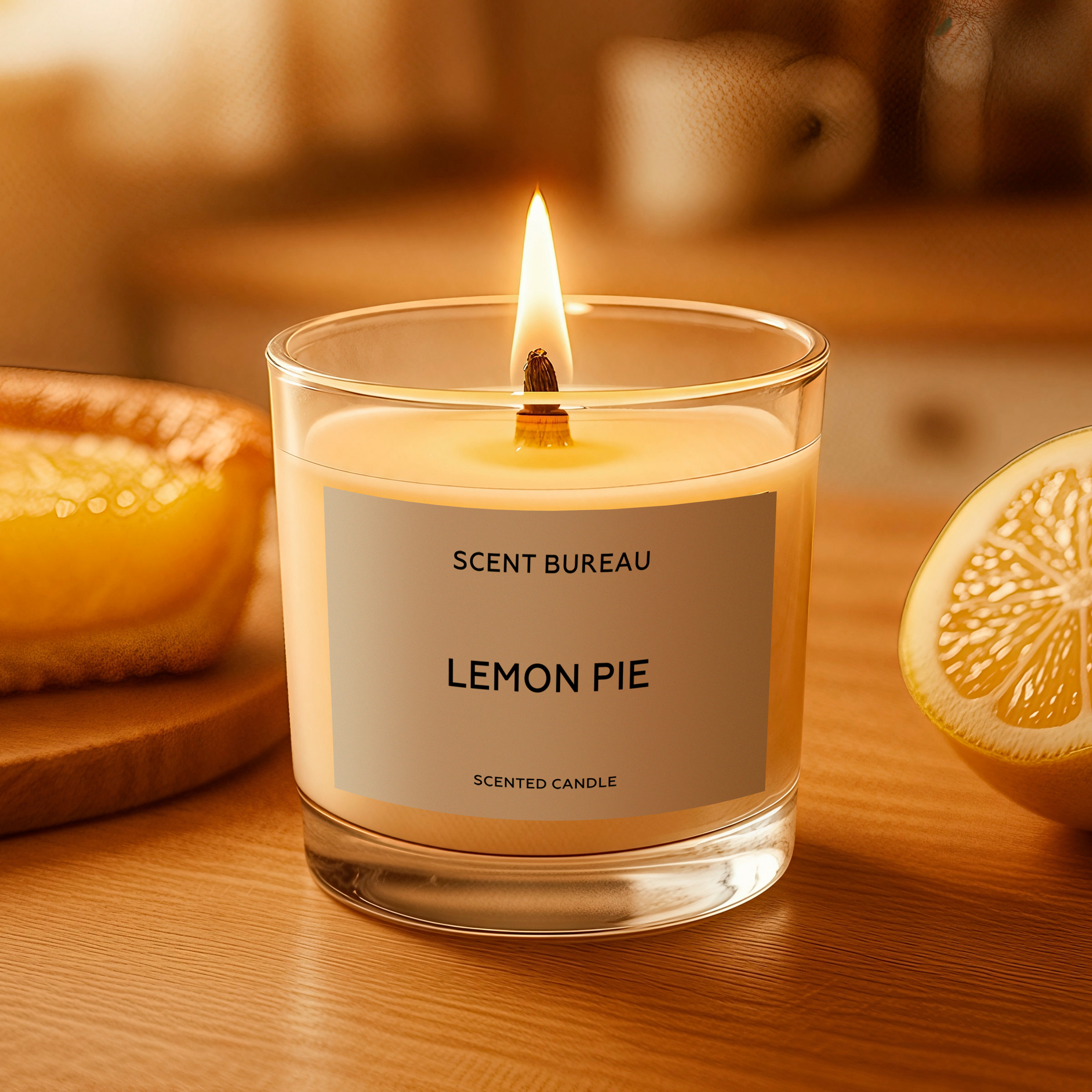 Ароматическая свеча Лимонный пирог 100 мл