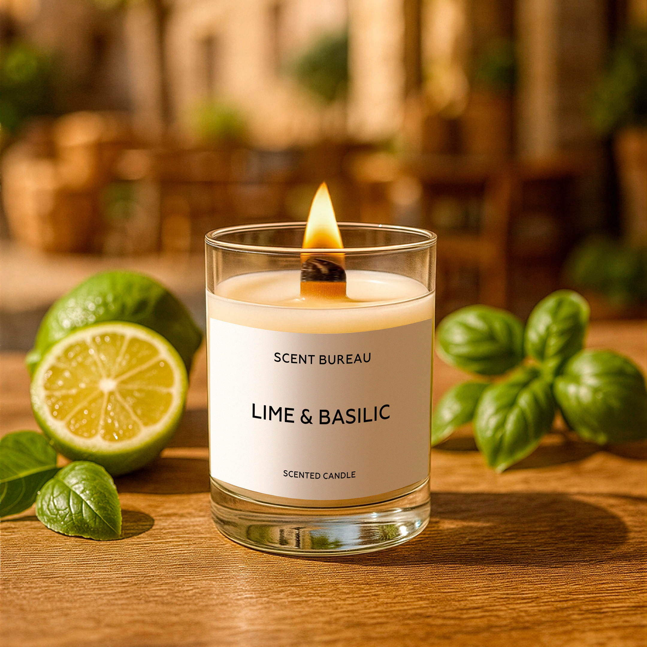 Ароматическая свеча Лайм и базилик 60 мл
