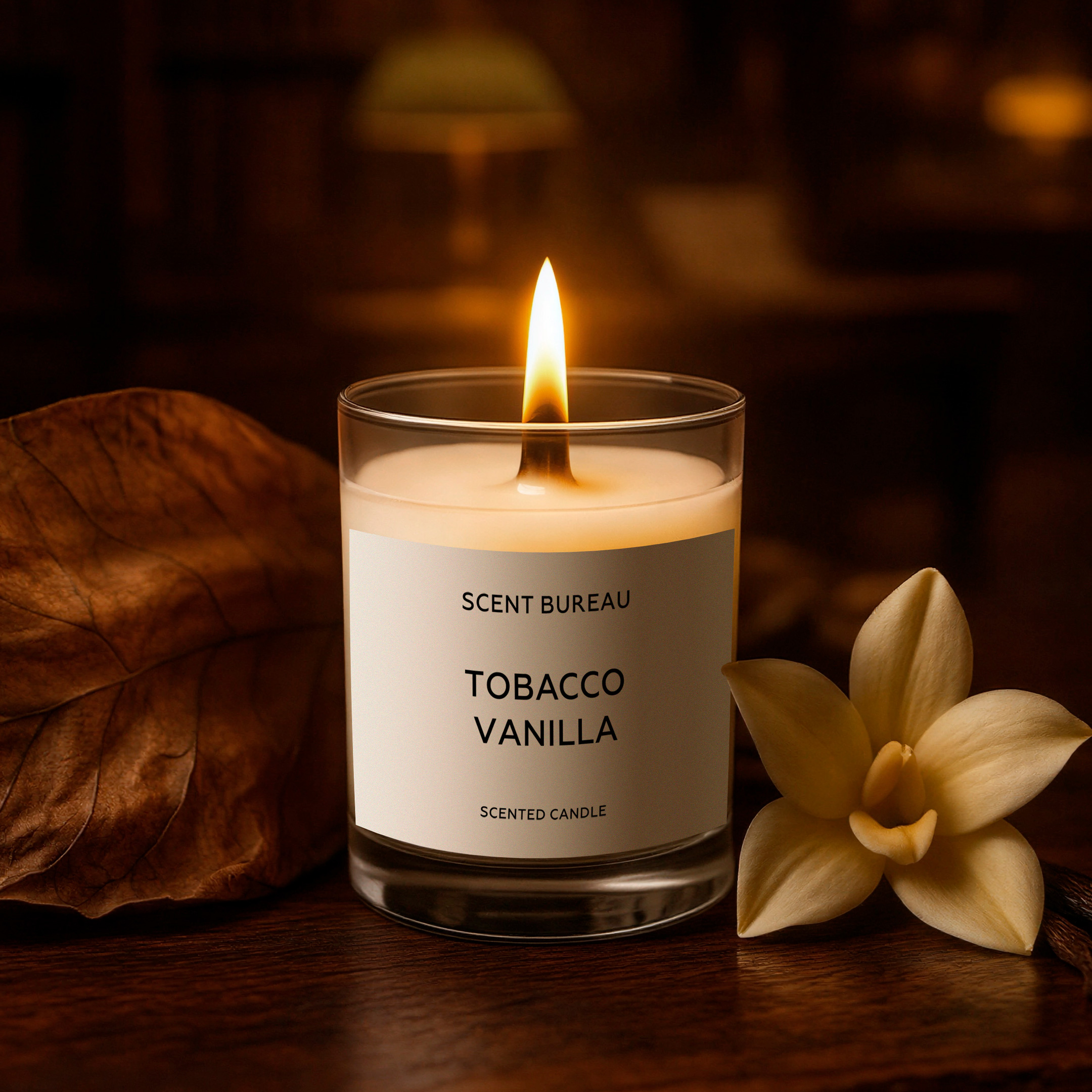 Ароматическая свеча Табак и ваниль 60 мл