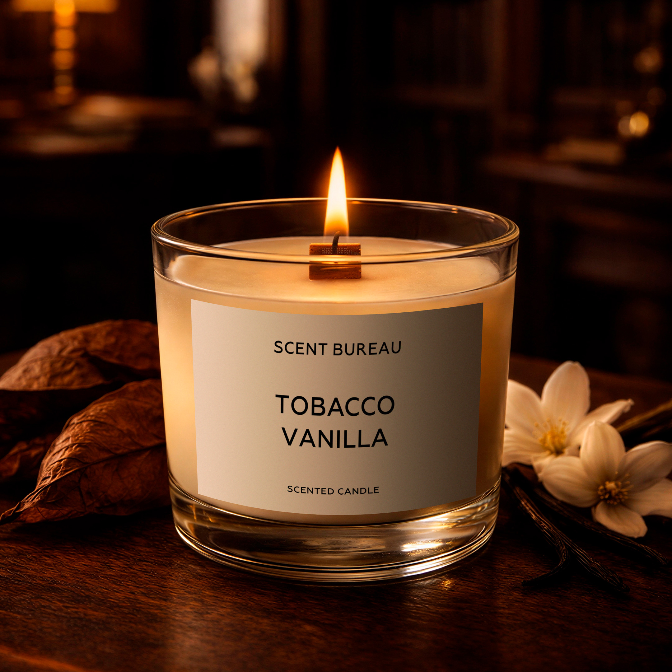 Ароматическая свеча Табак и ваниль 100 мл