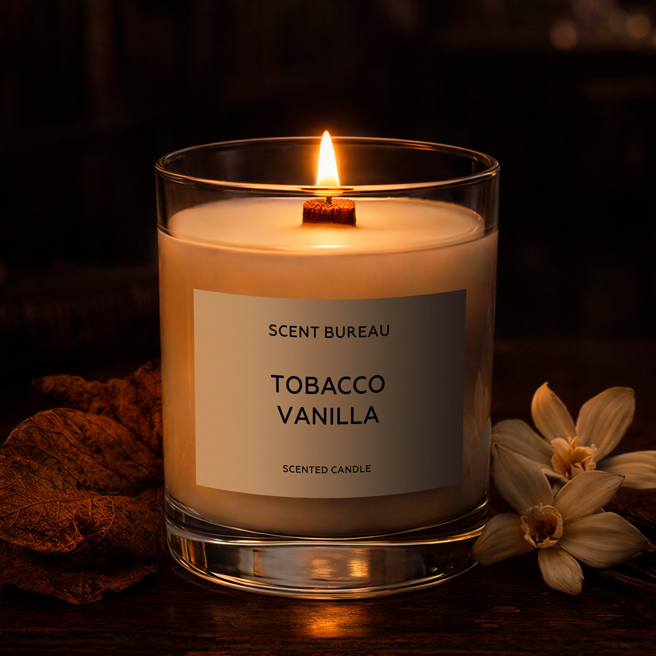 Ароматическая свеча Табак и ваниль 190 мл